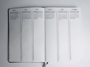 calendrier annuel bujo