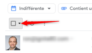 sélectionner tous les messages dans gmail