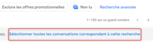 sélectionner toutes les conversations dans gmail
